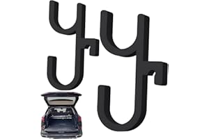 OIXYAZ Auto Regenschirm Halter, Auto organizer,2 Stück Kofferraum Haken,Auto regenschirmhaken,Universeller Tragbarer Regenschirm Clip, Kofferraum Organizer Für SUVs Pkw Lkw,schwarz