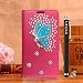 Produktbild Locaa(TM) For Nokia Lumia 830 Nokia830 Lumia830 3D Bling Case Leder Schutzhülle Scratch Stoßstange Hülle Shell Schale Fall Cover Abdeckung + Gift [Bunt Serie 3] Kristall Märchen - Rosa Holster