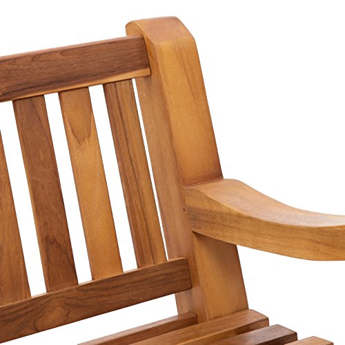 Trueshopping Kingsbridge Gartenbank aus massivem Teakholz - 5