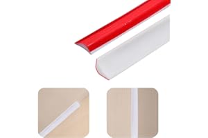 SOKEY 3m TPE Skirting Board Trim Self Adhesive, Beading for Laminate Flooring, Caulk Strip Moulding Trim, Edging Strip Coving for Wall Ceiling Corner Decoration, Plastic White Quadrant Trim(12mm*9mm)