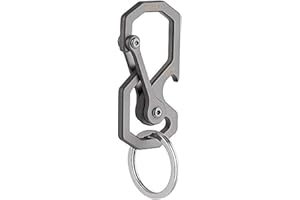 ‎TIBITDEER Tibitdeer Titan-Karabiner, Schlüsselanhänger, Flaschenöffner, Mehrzweck-Karabiner, Schlüsselanhänger, Clip, Schlüsselanhänger, Karabiner für Camping, Wandern, Mehrzweck-Karabinerhaken