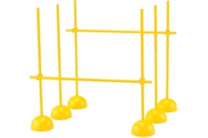CANNON Set Vallas Ajustables para Entrenamientos de Agilidad, Fútbol, Oposiciones de Policía | Incluye Picas y Bases rellenables | Obstáculos Ajustables para Juego de Pies, Coordinación y Resistencia