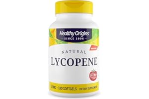 ‎HEALTHY ORIGINS Healthy Origins, Natural Lycopene (Lyc-o-Mato®), 15mg, Lycopin aus Tomatenextrakt, 180 Weichkapseln, Laborgeprüft, Glutenfrei, Sojafrei, Ohne Gentechnik