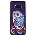Produktbild Samsung Galaxy Hülle, Hozor Dünne Weiche TPU Silikon Handyhülle Schutztasche Back Cover Gemalt Geprägt Muster Schutzhülle Etui für Samsung Galaxy S8 Plus S8+ 6.2 zoll - Ölmalerei Eule