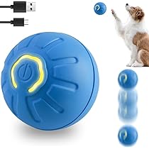 Palla Interattiva Per Cani Auto-Movente - Ricaricabile Con Luci LED, Giocattolo Divertente