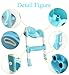 Gotobuy- Baby Toddler Potty Training Toilet Ladder Seat Steps Assistant Potty For Toddler Child Toilet Trainer (Blue)