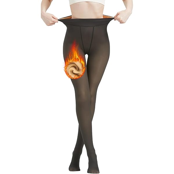Collants Doublés Femme Transparents - Chauds Et Affinants