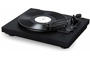 Pro-Ject Automat A1, w pełni automatyczny gramofon z przedwzmacniaczem gramofonowym, elektronicznym przełączaniem 33/45 i wstępnie ustawionym przetwornikiem OM10, czarny