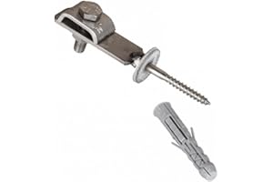 PAG Turbo GmbH® - Blitzschutz Blitzableiter Material Tiefenerder feuerverzinkt oder aus Edelstahl (Leitungshalter kurz 5cm Edelstahl)