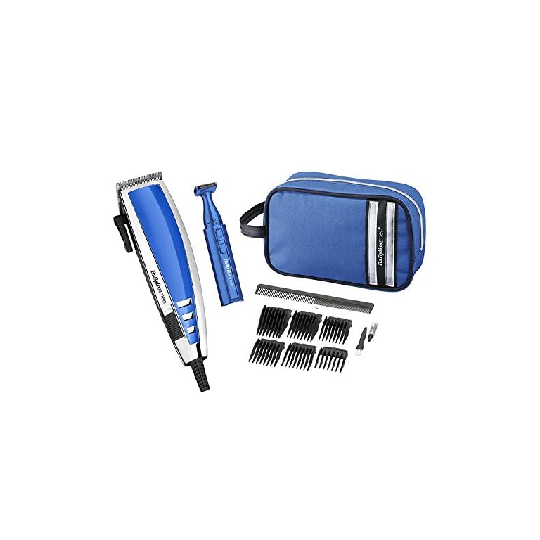 Babyliss 7448CGU Pro Mains Hair Clipper Detail Trimmer Gift Set Kit {3030053374480}