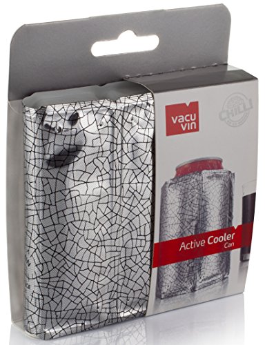 Vacu Vin 38835606 Aktiv Kühler Motiv silber 0,33l für Dosen - 4