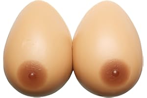 Självhäftande Silikonbröstproteser, Falska Bröst, BH-förstärkare For Mastektomi, Crossdresser, Cosplay, Drag Queen(M-600g/Pair/CupB)
