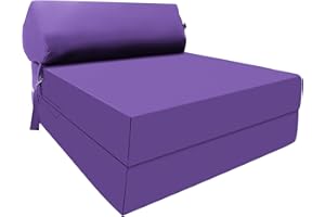 iSTYLE MODE BETTER HOME CHOICE Fold Out Z Bed Chair Sofa Lightweight Bed Futon Supreme Quality Foam for Adult and Kids Lounger Mattress Ergonomically Designed Single Mattress Zbed (Purple)