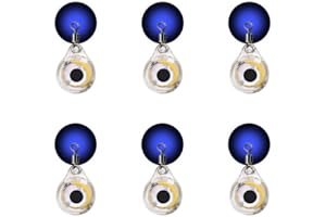 MIOYOOW 6 Stück Unterwasser Angellichter, Langlebiges Angelköder Licht, Fischaugen Design, Unterwasser Attractor Lure Bait Tool für Süßwasser und Salzwasser
