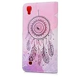 LG X Power Hülle Mavis's Diary Gemalt Traumfänger Muster Tasche Schutzhülle Ledercase Flipcase Handytasche Scratch Magnetverschluss Telefon-Kasten Handyhülle Standfunktion Handycover Cover Case + 1x Kapazitive Feder + 1x 3,5mm Staubstecker - 