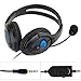 Produktbild Gaming Chat Kopfhörer mit Mikrofon PS4 rv77 Wired Stereo-Bass Dual Ear Cup Spiel Headset Boom Mic für Sony Playstation 4 PS4