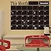 Produktbild Manadlian Wandsticker  58x43cm Wandaufkleber Wandtattoo Wandsticker, Monats Plan Kalender Tafel Tafel Vinylwand Aufkleber (Schwarz)