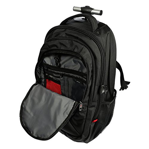 Christian Wippermann Buissnes Laptoptrolley Pilotentrolley mit Notebookfach inklusive Rucksack