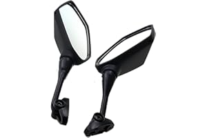 WEISHANBAIHUO Espejos Traseros Espejo Retrovisor Para Motocicleta, Espejo Lateral Para Yamaha YZF600 Para YZF R1 R6 R3 R125 R25 R15 2003 2004 2005 2006 2007 2008 2009 Espejo Retrovisor ( Color : Negro )