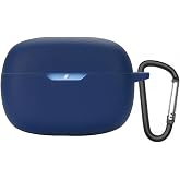 GPACK JBL Wave Beam uyumlu Kulaklık Kılıfı Mat Kancalı Silikon SF13 Lacivert