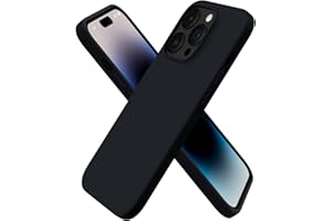 ORNARTO Kompatybilne z iPhone 14 Pro gumowe etui 6,1 cala, smukły płynny silikon do etui 14 Pro, 3 warstwy w pełni zakryte miękkie - Midnight