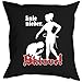 Produktbild Cooles Porno Kissen mit auffälligem Motiv, Sex-Spruch: KNIE NIEDER SKLAVE...von Goodman Design