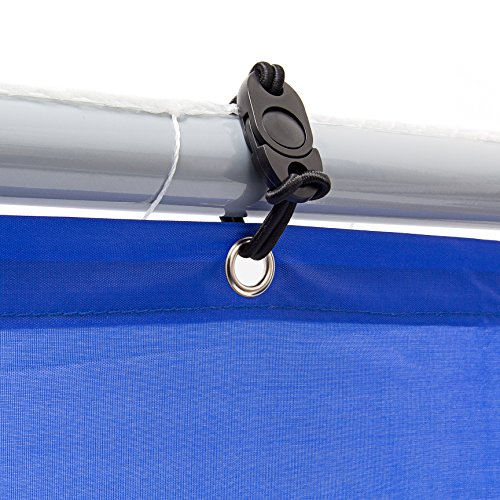 Relaxdays Torwand Hbt 152 x 212 x 76 cm Torschusswand mit 2 Löchern Fürs Fußballtraining und Schusstraining mit Metall Rahmen in Grau Fußballwand zum Torschusstraining Fußballtor, Blau, M - 7