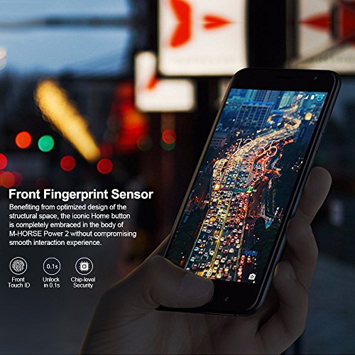 M-HORSE Power 2 Smartphone 4G LTE Ohne Vertrag mit 6000 mah akku, 5,5-Zoll-IPS-Bildschirm, Dual RÃ¼ckkamera, Dual SIM, Android 7.0, 2GB RAM + 16 GB ROM, Bluetooth 5.0,GPS, WiFi (Gold)