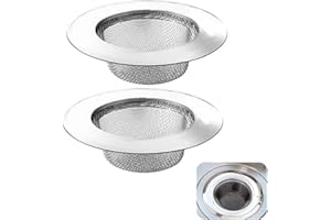 FYACCD 2 Stück Abflusssieb, Abflusssieb Edelstahl Rostfrei, 7.5CM Abfluss Sieb, Haarsieb Dusche, Spüle Filter Sieb, Waschbecken Sieb, Spülbeckensieb, für Dusche,Badewanne, Küche