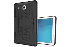 XITODA Funda para Samsung Galaxy Tab E 9.6, diseño híbrido de armadura con soporte de silicona TPU y carcasa trasera de policarbonato para Samsung Galaxy Tab E 9.6 pulgadas SM-T560/T561/T565