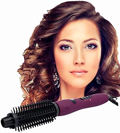 WGE Heated Mini Brush Ceramic Ionic Curler Straightening Comb Hair Curling Wand Hot Brush , 1