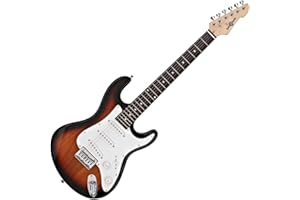 Chitarra elettrica 3/4 LA di Gear4music Sunburst con amplificatore 10W e borsa da viaggio