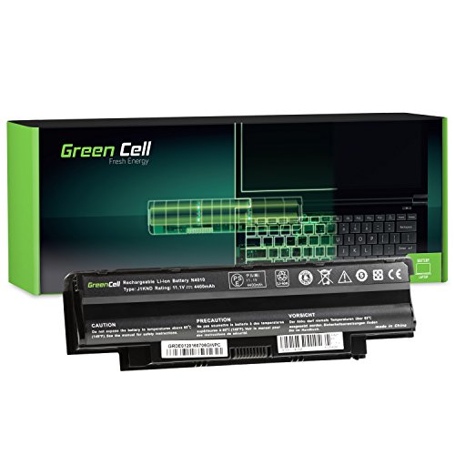 Green Cell® Standard Serie J1KND Laptop Akku für Dell Inspiron 15R N5010 N5030 N5050 / Q15R N5110 / 17R N7010 N7110 / 15 3520 (6 Zellen 4400mAh 11.1V Schwarz)