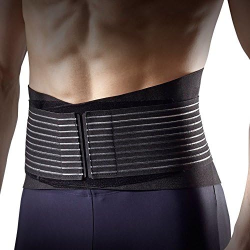 LP Support 919 KM Back Support with Stabiliesierungs Rods – & Stabilisation of the Lumbar Wirbels – Adjustable Back Rest Work & Sport Back Strap with Velcro Fastener Suitable For Men & Women