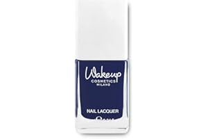 WAKE UP COSMETIC MILANO Wakeup Cosmetics - Nail Lacquer, Smalto per Unghie a Lunga Durata dal Finish Brillante e dal Colore Pieno, Colore Azur