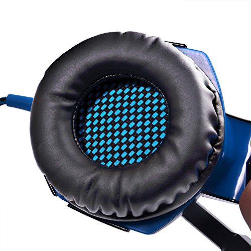 G2000 Cuffie Gaming Microfono ArkarTech Cuffia da Gioco Gamer Stereo LED Luce Regolatore di Volume per PC iPhone Smart Phone Laptop tablet iPad iPod MP3 MP4 Mobilephones