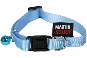 MARTIN SELLIER Martin-Sellier - Collier pour chat - nylon uni bleu (20/30cm x 10mm)