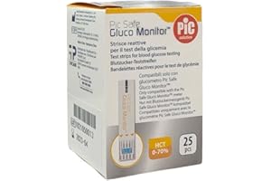 PIKDARE S.P.A PIC Strisce Test Glicemia per Pic Safe Gluco Monitor 25 Pezzi
