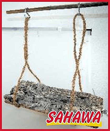 Parakeet Parrot Swing, Exotic Birds Natural Cork Perch