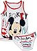 Produktbild Set _ Unterwäsche - " Maus / Disney Mickey Mouse " - Gr. 104 / 110 - Größe 3 bis 4 Jahre - Unterhemd & Slip - 100 % Baumwolle - Unterhose - für Kinder Pants Unterhosen / Playhouse - Slips Jungen & Mädchen - Shorts - Mäuse Pants / Set - Panty