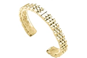 DHAEY Edelstahl Uhrenarmband, 10 mm massives Edelstahlarmband for Damen, Uhrenarmbänder mit Stiften und Werkzeug