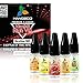 Produktbild E-Liquid für E-Zigarette 0 mg Nikotin Eine Packung 5 X 10ml fünf verschiedene Fruchtaromen (Ohne Nikotin) Banane | Orange | Melone | Kirsche | Wassermelone Wolke Vape 50VG / 50PG Ejuice E-saft Hergestellt vom professionellen e-liquid (E-Flüssigkeit) globalen Hersteller