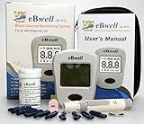 eBwell eB-W01 Blood Glucose Monitor starter pack Ideal Glucose meter Glucometer for UK Diabetics