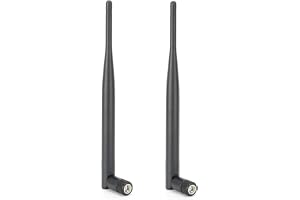 M ugast WiFi-antenn, 2 st 6 DB hög vinst 2,4/ DualBand routerantenn trådlöst WIFI-system med SMA universalkontakt, för tråd