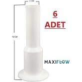 MADE Petek Boru Gizleme - Boru Gizleyici Beyaz 6 Adet
