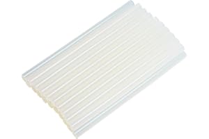 ULAWELLOR 20 Stick Colla a Caldo 11 X 200 mm，Striscia Adesiva Universale per Pistole per Colla a Caldo, Trasparente，Adatto per il fai da te, l'artigianato, le Riparazioni e il Fissaggio, a Presa Rapida