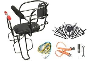 KKPW Vélo électrique siège arrière pour Enfant Vélo de Montagne Vélo Siège d'enfant pour bébé avec Garde - Corps Haut