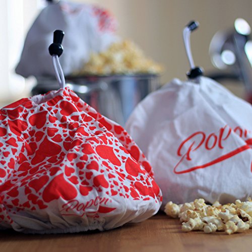 2 x Popcornloop Ersatzhauben Doppelpack Original Design + Herzchen Design Geeignet Für Den Popcornloop 100% Baumwolle Waschmaschinenfest - 6
