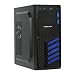 Produktbild Cooltek 600046390 KX Blue, ATX Midi Tower, 2x USB 3.0, 1x USB 2.0, 1x 120 mm (Rückseite), Schwarz
