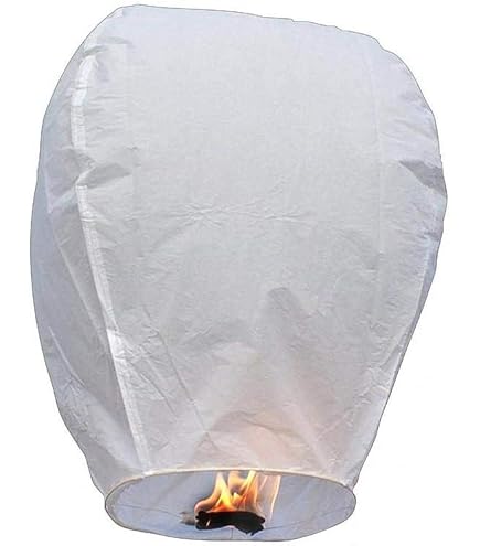 UNFAIRZQ Lanterne di carta galleggianti in acqua, 10 pezzi, 15 cm, con candela, per preghiere, benedizioni, lanterne cinesi